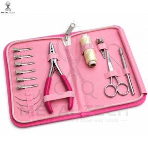 Servicio OEM ODM, Kit Profesional de Extensiones de Cabello Rosa para Estilistas, con Estuche Organizador Portátil para Salón y Precio al por Mayor - Product Image 4
