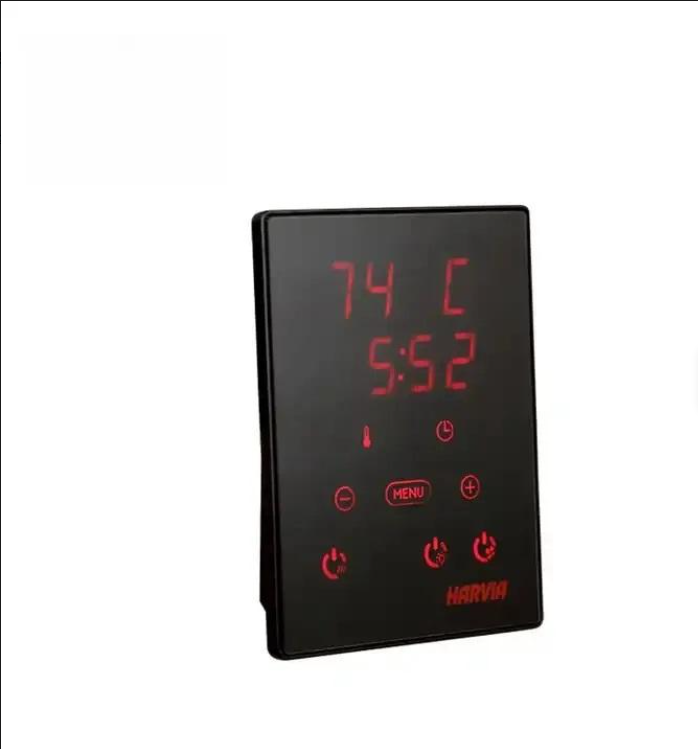 Harvia Cilindro PC70 Modern Silver Square Stainless Steel Sauna