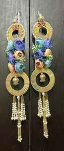 Décoration murale en tissu multicolore faite à la main pour la décoration intérieure, art élégant pour les mariages, Diwali, anniversaires, COLLECTION AARNA Rajasthan - Product Image 3