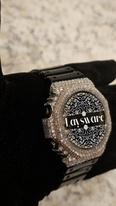 Offre Spéciale – Lunette de montre en moissanite VVS dorée, boîtier argenté, style Hip Hop, testée au diamant, accessoire de montre de luxe personnalisé - Product Image 4