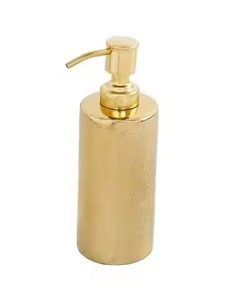 Designer Metal Soap <b>Dispenser</b> <b>Bottle</b> With Premium Look <b>Pump</b> Refillable Liquid Soap Holder Bathroom Accessory - Product Image 5