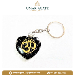 Best Price Orgone Keychain Jade Custom Shape <b>Orgonite</b> Polished Handmade Lightweight Crystal Crafts Reiki Travel Business Gift - Product Image 4