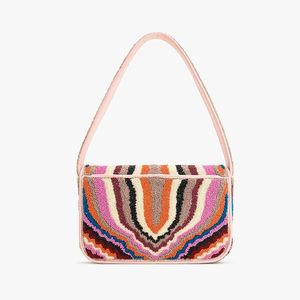 Bolso de mano vintage indio de metal con diseño de sobre, bandolera con cuentas y decoración de piedras personalizadas, modelo Ins - Product Image 1