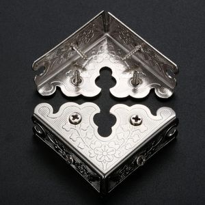 4pcs Retro Style Metal <b>Frame</b> Corner Protectors Decorative Edge Safety Guards Covers for <b>Picture</b> <b>Frames</b> Jewelry <b>Boxes</b> Wooden Gift - Product Image 5