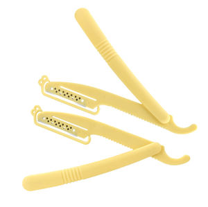 Barber Disposable <b>Razor</b> Folding Handle Stainless Steel Blade Plastic Straight Face & Body Use for <b>Men</b> Salon ANAAIF ENTERPRISES - Product Image 2