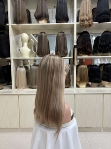 Pelucas sin pegamento de cabello humano virgen chino al por mayor, pre-arrancadas, HD para encaje, 150% de densidad, pequeñas/grandes para encaje frontal - Product Image 3