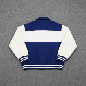Veste de baseball d'hiver en laine pour homme grande taille, prix de gros, logo personnalisé, qualité supérieure - Product Image 2