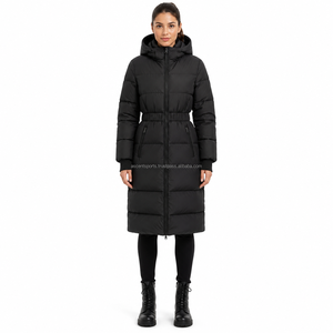 Vente en gros OEM – Manteau matelassé de luxe pour femme avec col en fausse fourrure, doudoune épaisse, export en vrac, personnalisation usine - Product Image 1