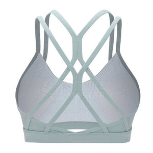 Sujetador Deportivo para Mujer, Moderno y de Alta Calidad, Transpirable, con Logotipo Frontal Simple, de Alta Sujeción, para Yoga y Fitness - Product Image 4