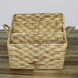 Porte-revues en jacinthe d'eau et jonc de mer écologique, artisanat fait main pour la maison et le bureau, Artex Dong Thap, Vietnam - Product Image 2