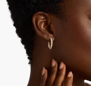 <b>Hoops</b> <b>Earrings</b> Diamond <b>Earrings</b> Gold and <b>Silver</b> <b>Earrings</b> Natural and Lab Grown Diamonds <b>Earrings</b> <b>Hoops</b> Fine Jewelry for Women - Product Image 6