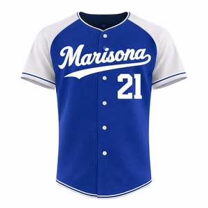 OEM Custom Breathable Baseball Jerseys | Sublimated <b>Button</b>-<b>Up</b> Team Uniforms | <b>Short</b> <b>Sleeve</b> | Custom Player Name & Number - Product Image 3