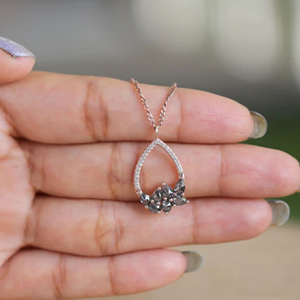 ICEDJEWELZ เครื่องประดับเพชรชั้นดี วินเทจ เงินแท้ เงินชุบ ปรับแต่งได้ ประดับเพชรโมอิสซาไนต์ทรงบริลเลียนท์ จี้คลาสสิก - Product Image 2
