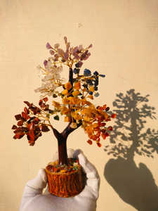 Handmade Feng Shui India Figurine Seven Chakra <b>Crystal</b> <b>Tree</b> of Life with Healing Gemstone Chips Wholesale Crafts - Product Image 2