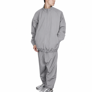 Ensemble survêtement coupe-vent en nylon pour homme, design 2-en-1, streetwear, veste de sport zippée, coupe-vent, entraînement, automne - Product Image 3