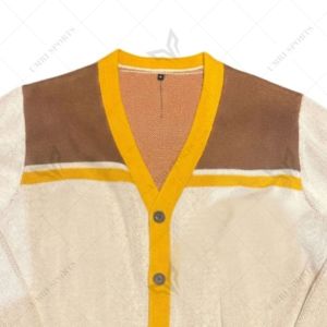 Suéter Iota personalizado, cárdigan transpirable de lana/acrílico, suéter de punto, ropa de fraternidad griega, calidad premium, invierno - Product Image 4