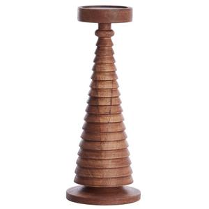 Porte-bougie en bois rustique, porte-bougie en bois de luxe, porte-bougie pour la décoration de la maison, porte-bougie en bois OEM - Product Image 3