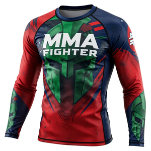 Camiseta de manga larga Rash Guard de tamaño y diseños personalizados para hombre, ropa deportiva con estampado por sublimación personalizado, camiseta Rash Guard cómoda. - Product Image 3
