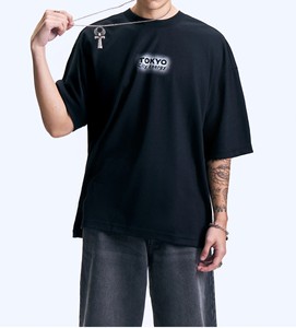 Camisetas Oversize con Lavado Ácido de Alta Calidad, Personalizadas para Hombre, ODM, Cuello Redondo, Hombros Caídos - Product Image 4