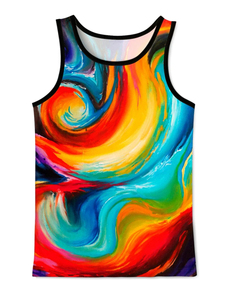 Camiseta sin Mangas Deportiva Informal con Cuello Redondo de Poliéster/Algodón Transpirable para Hombre y Mujer - Product Image 3