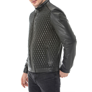 Top Trending Quick Dry and Cowhide Leather Fabric Made Men Leather <b>Jackets</b> With Custom Embroidery Logo - Product Image 3