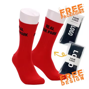Chaussettes de sport unisexes en coton de haute qualité, chaussettes athlétiques à coussinets, chaussettes unies blanches, noires, grises, logo personnalisé fabriqué par TRIOTAKE INDUSTRY - Product Image 3