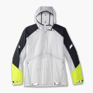 Men's Waterproof Hooded Windbreaker Jacket Color Blocking Sporty Lightweight Outdoor Running <b>Coat</b> with Zipper Closure - Product Image 1