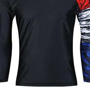 Maillot de compression léger à manches courtes pour MMA, sublimation personnalisée, vente en gros, OEM, maillot de compression pour homme imprimé sur mesure - Product Image 3