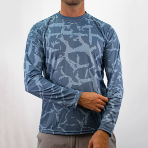 Camisa de Pesca de Manga Larga para Hombre, 100% Poliéster, Impermeable, Cortavientos, de Secado Rápido, Ligera, con Estampado Personalizado por Sublimación - Product Image 3