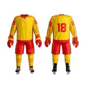 Uniforme de Hockey sobre Hielo Cómodo, Transpirable y Ecológico, Hecho a Medida, Disponible en Stock, 100% Poliéster - Product Image 5