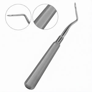 Elevador de Raíces Heidbrink # 3 Extractores Dentales de Acero Inoxidable con Punta Ligeramente Curvada y Angulada a la Izquierda para Elevación de Raíces - Product Image 2