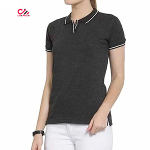 Custom Summer Women's Polo Shirt Work <b>Clothes</b> Half Sleeve High Quality Clothing New Polo T-shirt For Sale - Product Image 2