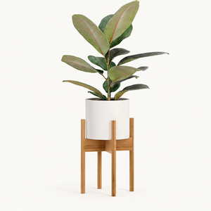 Modern Wooden Plant Stand Eco-Friendly Wooden Flower <b>Pot</b> <b>Holder</b> for Indoor Living Room and Outdoor Garden Decor Display Rack - Product Image 3