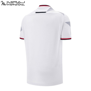 Camiseta de Rugby Blanca/Gris con Estampado de Estrellas, Cuello en V, Alto Rendimiento, Servicio OEM ODM, Buen Proveedor, Nueva Llegada, Máxima Calidad - Product Image 2