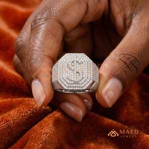 Moissanite <b>Ring</b> <b>Men</b> Hip Hop 925 Sterling Silver Pave Cluster Halo <b>Ring</b> Iced Out Luxury Statement Jewelry Gift - Product Image 2