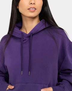 Custom Winter Thick Warm <b>Women</b> Hoodie Solid Color Loose Fit Pullover Long Sleeve Casual Fleece <b>Sweatshirt</b> Lady Coat - Product Image 3