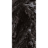 Carreaux de céramique émaillés modernes de luxe noir intense, aspect pierre veinée noir profond de haute qualité pour murs intérieurs et cheminées – Vente en gros