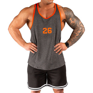 Mens Knitted Plus Size <b>Stringer</b> Singlet Workout Gym <b>Vest</b> Sleeveless Lightweight Fitness Training Bodybuilding Apparel OEM - Product Image 3