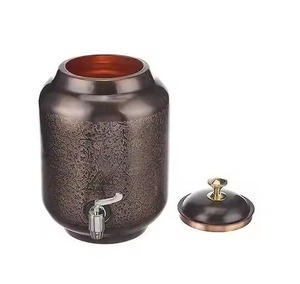 Designer Copper Water <b>Dispenser</b> <b>Drinking</b> Water Storage Holder with Tap Perfect for Home Kitchen Office Restaurant Use - Product Image 6