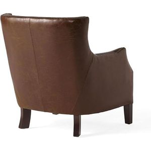 Poltrona Singola in Vera Pelle per Soggiorno, Elegante e Resistente - Product Image 4