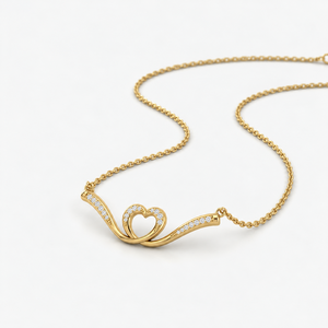 Nuevo Collar de Cadena con Diamantes en Forma de Corazón de 0.15ctw, Colgante Único con Certificado IGI, Diamante de Laboratorio VVS, Regalo para Novia - Product Image 4