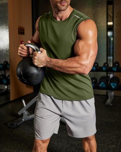 Men's Fashion Ribbed Vest Tank <b>Top</b> Knitted <b>Sleeveless</b> Shirt Flexible Comfortable Body Fit Athletic Sportswear Summer Casual Wear - Product Image 2