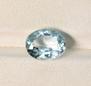 พลอยอัญมณีหลวมสีอะความารีน5X3ตัดวงรี6X4 7X5 9X7 8X6คุณภาพเกรด AAA 10X8มม. - Product Image 1