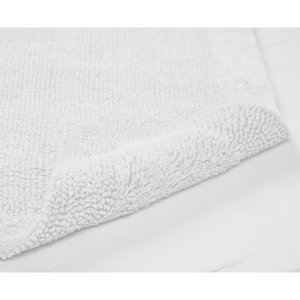 Tapis de bain en coton blanc tufté de qualité supérieure, ultra doux, super absorbant, réversible et lavable en machine – Vente en gros - Product Image 5