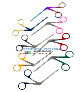 Pinzas de Oreja de Cocodrilo Alemanas ROCKMED, Acero Inoxidable Dentado, Certificación CE, Herramienta Quirúrgica ORL para Cuerpos Extraños - Product Image 1