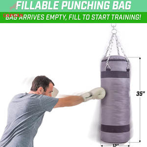 Sacos de Boxeo de Cuero de Primera Calidad, Estilo Nuevo, Resistentes y Ligeros, con Relleno de Arena, Plegables, Venta Directa de Fábrica - Product Image 3