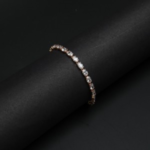 Pulsera de tenis Mansi Gold Premium personalizada de plata de ley 925 con diamantes de corte ovalado |   Joyería Fina Certificada de 17.52ct |   Unisex OEM/ODM - Product Image 1