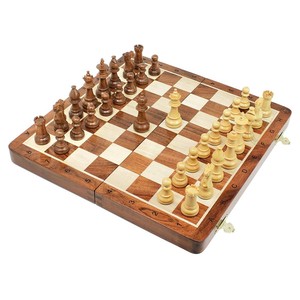 ชุดหมากรุกไม้กระถินแบบเรียบง่าย ขายส่ง |   กระดานเกมฟาร์มเฮาส์ทำมือ - Product Image 1