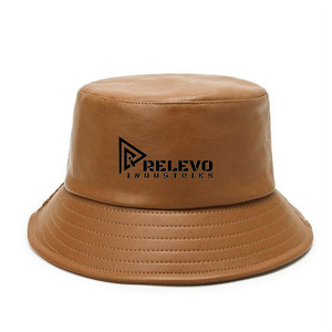 Sombrero de Pescador de Cuero Relevo Industries, Unisex, Color Sólido, Casual, Primavera/Verano, Ajustable 56-58CM, Logotipo Frontal, Ropa de Playa - Product Image 4