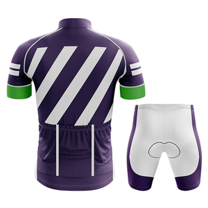 Tenues de cyclisme sur mesure de qualité supérieure, respirantes, 100 % polyester, manches courtes pour hommes, avec logo personnalisé. - Product Image 2